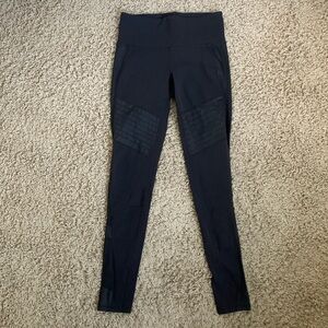 Athleta moto XS black pull on leggings